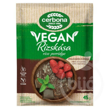 CERBONA VEGÁN RIZSKÁSA CSOKOLÁDÉ-MÁLNA GLUTÉN-ÉS LAKTÓZMENTES 45G reform élelmiszer