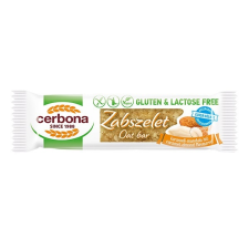 Cerbona Zabszelet CERBONA étcsokoládés karamellás és mandulás gluténmentes 40g gluténmentes termék