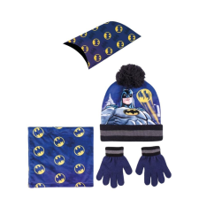 Cerda Batman karakterkészlet sapkával, kesztyűvel, gallérral és díszdobozsal gyerekeknek gyerek sál