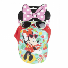 Cerda Minnie Tropical Mouse sapka és védőszemüveg szett, 53cm