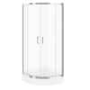 Cersanit Brasco íves tolóajtós zuhanykabin zuhanytálcával 80 króm