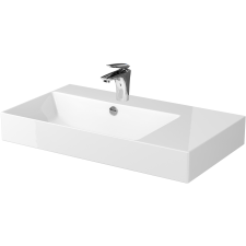 Cersanit Inverto mosdótál 80x45 cm négyszögletes fehér K671-006 fürdőkellék