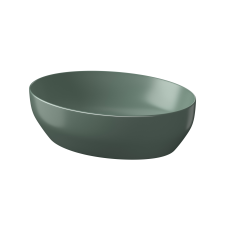 Cersanit Larga mosdótál 50.5x38.5 cm ovális zöld K677-054 fürdőkellék