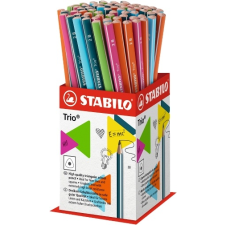  Ceruza, 2B, háromszögletű, vékony, STABILO Trio, pink test (369/01-2B) ceruza