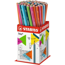 Ceruza, 2B, háromszögletű, vékony, STABILO Trio, pink test (369/01-2B) ceruza