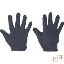 CERV BUSTARD BLACKpamutkesztyű fekete+PVC pöt védőkesztyű