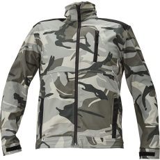 Cerva CRV Crambe Terepes Softshell Munkáskabát Terepmintás Szürke - XL