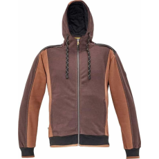 Cerva Dayboro Kapucnis Munkás Pulóver Sötétbarna - 3XL
