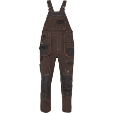 Cerva Férfi kantáros munkanadrág DAYBORO - Sötétbarna - 58 munkaruha