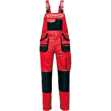 Cerva FF Carl BE-01-004 Kantáros Nadrág Piros/Fekete - 60 munkaruha