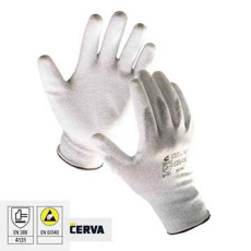 Cerva FLICKER ESD mártott PU kesztyű