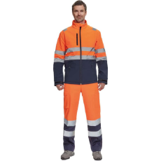 Cerva Granda Láthatósági Softshell Kabát HV Narancssárga/Sötétkék - XL