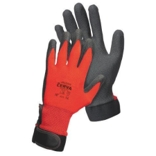 CERVA GROUP a. s. JACKDAW piros mártott nylon kesztyű (piros, 9) védőkesztyű