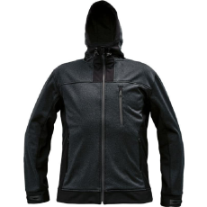Cerva HUYER SOFTSHELL kabát (fekete, 3XL)