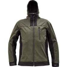 Cerva HUYER SOFTSHELL kabát (olajzöld, S) munkaruha