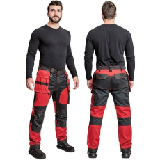 Cerva Keilor Munkásnadrág Piros/Fekete - 62