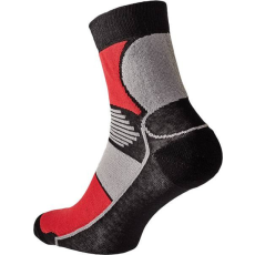 Cerva Knoxfield Basic Munkás Zokni Fekete/Piros - 41-42