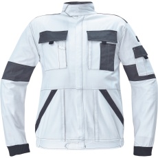 Cerva Max Summer Pamut Munka Kabát Fehér/Szürke - 60