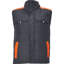 Cerva Max Vivo Munkás Mellény Fekete/Narancssárga - 3XL munkaruha