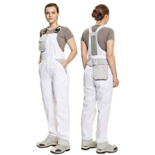 Cerva Montrose Női Kantáros Nadrág Fehér/Szürke munkaruha