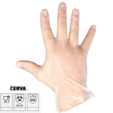 Cerva RAIL púdermentes vinyl kesztyű