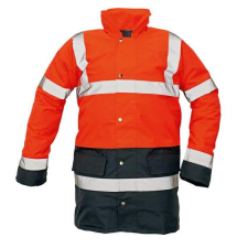 Cerva SEFTON bélelt HiVis kabát (HV piros, XXL) láthatósági ruházat