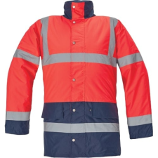 Cerva SEFTON bélelt HiVis kabát (navy, S) munkaruha
