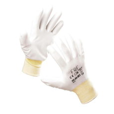Cerva Védőkesztyű fehér mártott HS-04-003 PE/PU 11