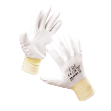 Cerva Védőkesztyű fehér mártott HS-04-003 PE/PU 8 védőkesztyű