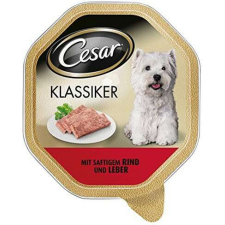 Cesar marhahúsos és májas kutyaeledel alutálkában (7 x 150 g) 1.05kg kutyaeledel