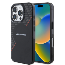 Cg mobile AMG Rhombs MagSafe tok iPhone 16 Pro Max - fekete/piros tok és táska