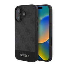 Cg mobile Apple iPhone 16 guess 4g stripe műanyag telefonvédő (textil hátlap) sötétszürke tok és táska