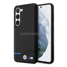 Cg mobile BMW LEATHER CARBON műanyag telefonvédő (karbon minta) FEKETE (BMHCS23M22NBCK) tok és táska