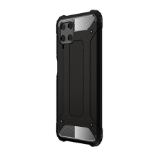Cg mobile Defender műanyag telefonvédő (ütésállóság, légpárnás sarok, szilikon belső, fémhatás) FEKETE tok és táska