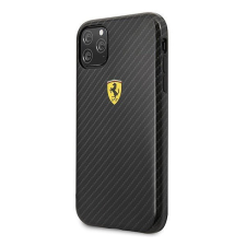 Cg mobile Ferrari Scuderia műanyag telefonvédő (karbon minta) FEKETE [Apple iPhone 11 Pro] tok és táska