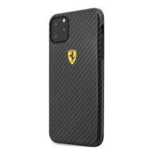 Cg mobile Ferrari Scuderia műanyag telefonvédő (karbon minta) FEKETE [Apple iPhone 11 Pro Max] tok és táska
