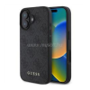 Cg mobile GUESS 4G METAL GOLD LOGO műanyag telefonvédő (textil hátlap) FEKETE (GUHCP16MG4GFGR)
