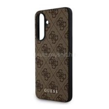 Cg mobile GUESS 4G METAL GOLD LOGO műanyag telefonvédő (textil hátlap) SÖTÉTBARNA (GUHCSA56G4GFBR) tok és táska