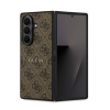 Cg mobile GUESS 4G RING CLASSIC LOGO szilikon telefonvédő (ütésállóság, textil hátlap, MagSafe) SÖTÉTBARNA Samsung Galaxy Z Fold7 (SM-F966)
