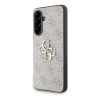 Cg mobile GUESS PU 4G METAL LOGO CASE műanyag telefonvédő (ütésállóság, bőr hatású hátlap) RÓZSASZÍN