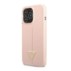 Cg mobile GUESS TRIANGLE szilikon telefonvédő (mikrofiber plüss belső, matt, kameravédő) RÓZSASZÍN