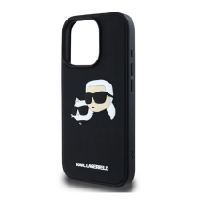 Cg mobile KARL LAGERFELD 3D RUBBER DOUBLE HEADS szilikon telefonvédő (ütésállóság. 3D) FEKETE tok és táska