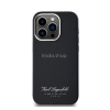 Cg mobile Karl Lagerfeld Grained PU Hotel RSG iPhone 13 Pro Max hátlap tok, fekete