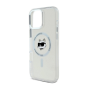 Cg mobile KARL LAGERFELD IML CHOUPETTE HEAD METAL FRAME MAGSAFE szilikon telefonvédő (ütésállóság, kameravédő, MagSafe) ÁTLÁTSZÓ Apple iPhone 16 Pro Max