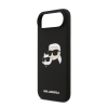Cg mobile KARL LAGERFELD LIQUID SILICONE DOUBLE HEADS MAGSAFE szilikon telefonvédő (ütésállóság, MagSafe) FEKETE Apple iPhone Air (KLHMP17MSKCHPPLK) (KLHMP17MSKCHPPLK)