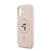 Cg mobile KARL LAGERFELD LIQUID SILICONE KARL AND CHOUPETTE MAGSAFE szilikon telefonvédő (ütésállóság, MagSafe) RÓZSASZÍN (KLHMP17SSCMKCRHP)