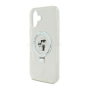 Cg mobile KARL LAGERFELD RINGSTAND KARL AND CHOUPETTE MAGSAFE szilikon telefonvédő (ütésállóság, MagSafe, kitámasztó) FEHÉR (KLHMP16SHMRSKCH)