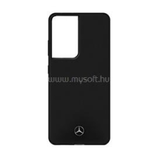 Cg mobile MERCEDES SILICONE szilikon telefonvédő (mikrofiber plüss belső, matt, kameravédő) FEKETE (MEHCS21LSILBK) tok és táska