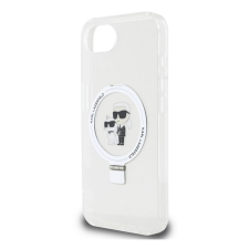 Cg mobile Ringstand Karl and Choupette MagSafe tok kitámasztóval iPhone 16e fehér tok és táska