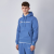 Champion Big Logo Fleece kapucnis pulóver Blue S